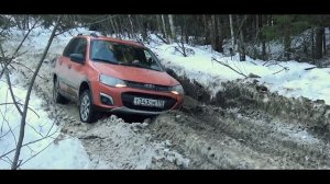 Калина Кросс - первый выезд с самоблоком