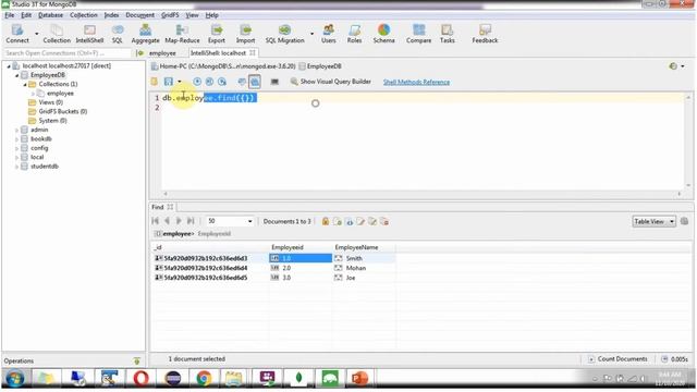 How to query the document using the find() function in MongoDB? | MongoDB Tutorial for Beginners смотреть онлайн