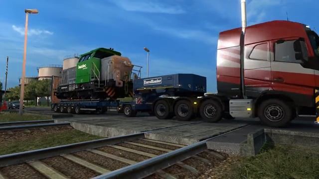 Дополнение "Heavy Cargo Pack" для игры Euro Truck Sim 2! смотреть онлайн