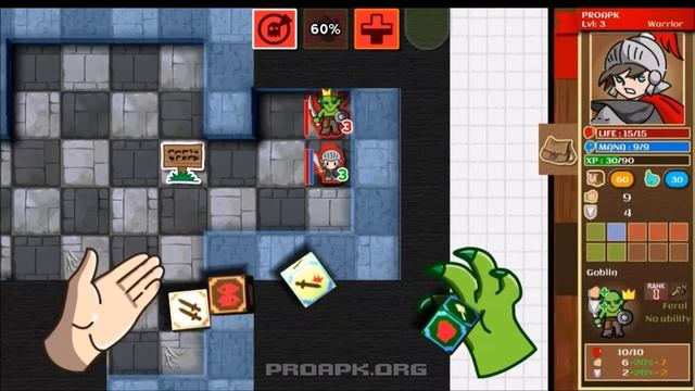 [HD] Paper Dungeons Gameplay Android | PROAPK смотреть онлайн