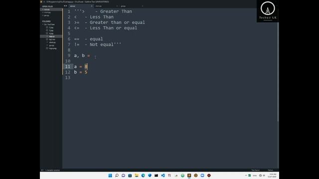 Python Programming Lesson 18 | Techසර LK смотреть онлайн