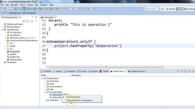 Gradle Tutorial # 13: Skip tasks in gradle [ How to skip tasks in build scripts] смотреть онлайн