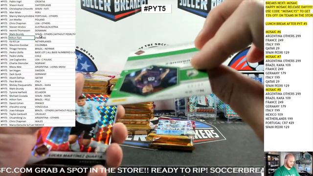 2021-22 Panini Mosaic FIFA Road to World Cup Soccer Cards, 12 Hobby Box, PYT CASE BREAK #PYT5 смотреть онлайн