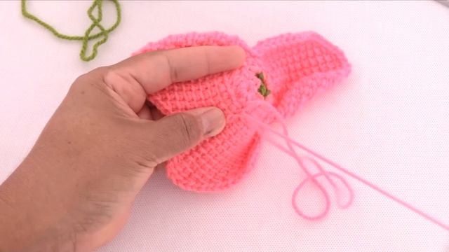Como hacer Tulipanes a Crochet en punto 3D paso a paso tejido tallermanualperu смотреть онлайн