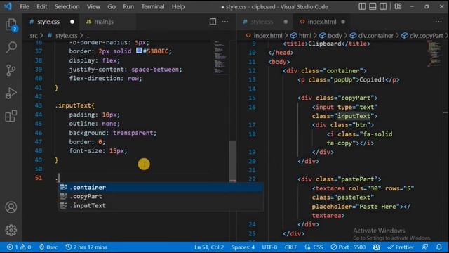 Copy to clipboard ~ HTML And Javascript смотреть онлайн