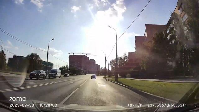 Driving in Moscow city: Южное Чертаново - поселок Фабрики им. 1-го Мая 30/09/2023 (timelapse 4x) смотреть онлайн