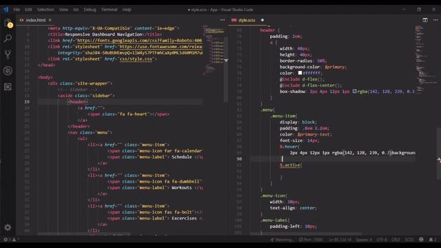 Responsive Sidebar | Dashboard Page with HTML & SCSS from scratch | JC17 | 2019 смотреть онлайн
