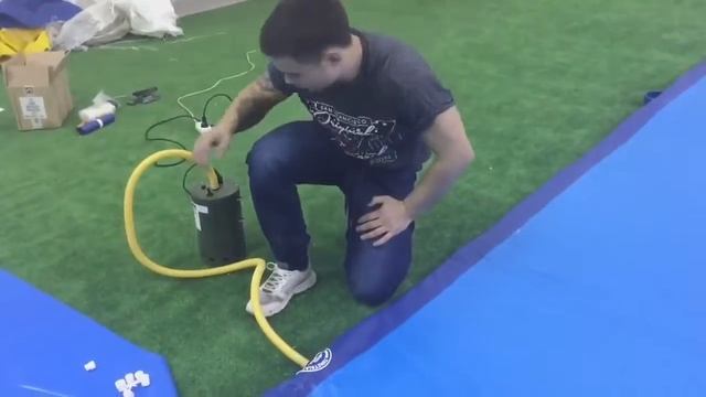 Надувная акробатическая дорожка (надувной мат)