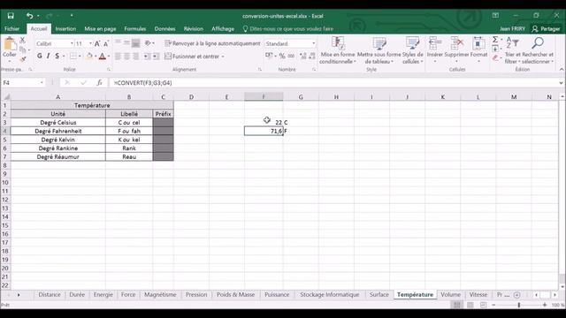 Comment convertir des mesures dans Excel ? смотреть онлайн