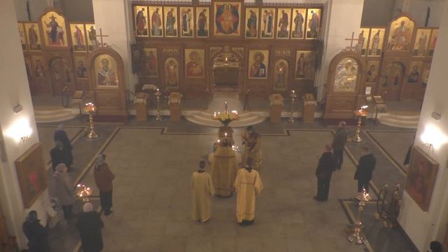 Неделя 30-я по Пятидесятнице, пред Рождеством Христовым, святых отец. Всенощное бдение. смотреть онлайн
