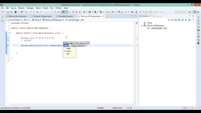 write a program to remove spaces in a string смотреть онлайн