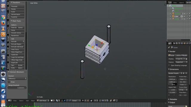 Intersect Tool Boolean [BLENDER 3D]