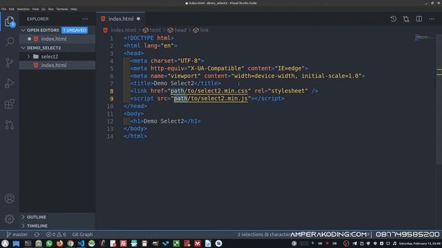 Mempercantik Select Box dengan Select2 смотреть онлайн