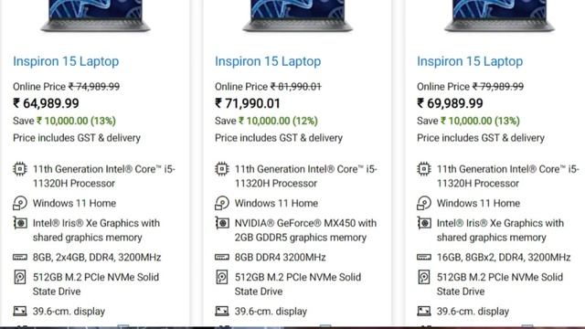 New DELL Inspiron 15 5510 with INTEL i5-11320H - Overview | Best Laptop for students 70000 смотреть онлайн