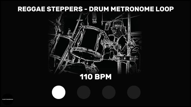 Reggae Steppers | Drum Metronome Loop | 110 BPM смотреть онлайн