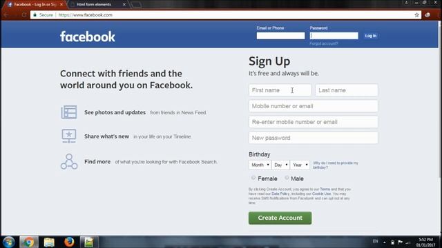 html form element and text,submit,reset, password input types смотреть онлайн