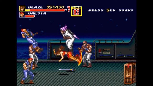 Sega Mega Drive 2 (Smd) 16-bit Streets of Rage 2  (Bare Knuckle 2) Stage 5