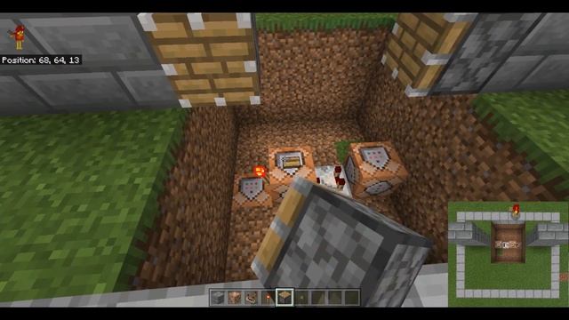 Command Block Auto Player Detect Door | No Redstone needed | Command Block Trick #1 смотреть онлайн