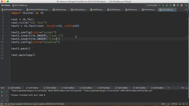 PYTHON3 TKINTER - TEXTBOX ADDING TEXT смотреть онлайн
