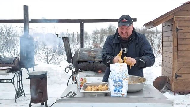 Куриные ножки с картошечкой фри в раскалённом масле от Дяди Вити! Ну, очень вкусно! смотреть онлайн