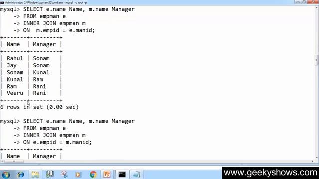 133. Self Join Example in SQL (Hindi) смотреть онлайн