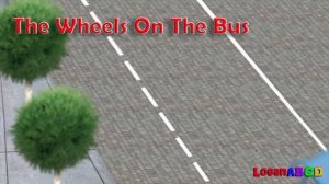 The wheels on the Bus go round and round nursery rhyme - Fun Songs for Children