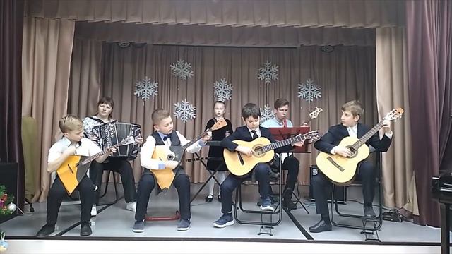 Народный инструментальный ансамбль «Сосново-Борской ДШИ». «Зимняя фантазия» смотреть онлайн