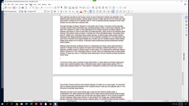 LibreOffice Writer Quick Video: Split table over two pages смотреть онлайн