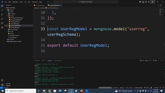 mern job portal 2 backend class 53 node смотреть онлайн