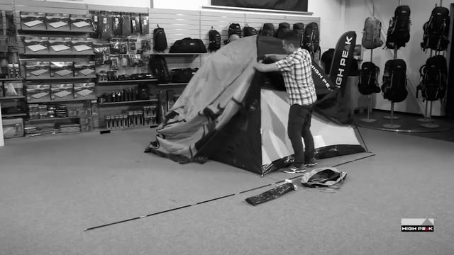 палатка кемпинговая High Peak Tessin 4 ⁄ Tessin 5 местная хай пик Тессин установка с тамбуром смотреть онлайн