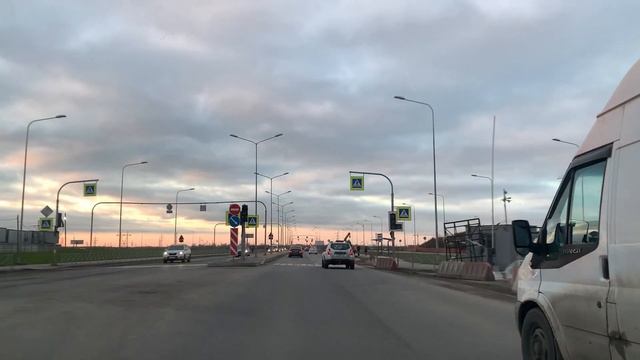 Первый проезд по полностью открытому участку пр. Ветеранов смотреть онлайн