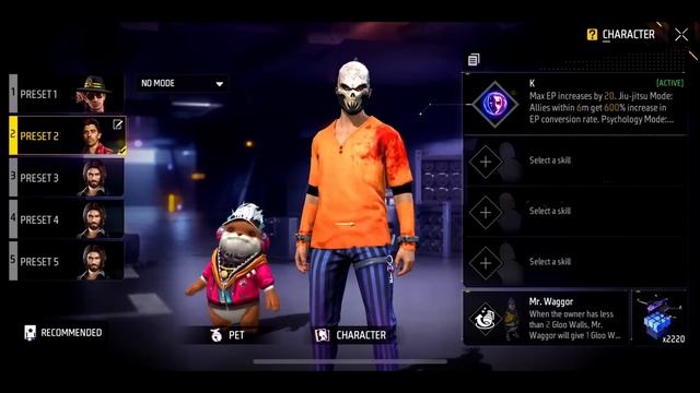 Secret 500 Unlimited HP Character Combination ? || Best Character Combination || Free Fire смотреть онлайн