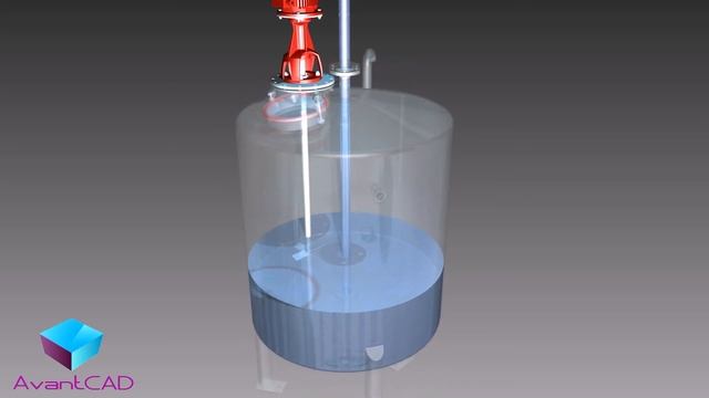 Autodesk Inventor 2015 Animation Filling up a tank with water смотреть онлайн
