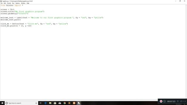 How to create basic graphics using python - Tkinter смотреть онлайн