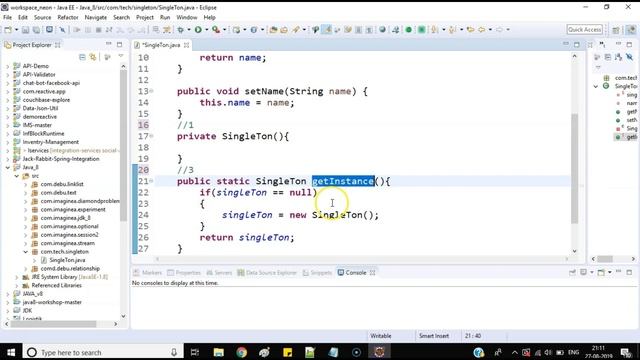 Design Pattern - Singleton Design pattern explanation & code using Java | Java Interview Question # смотреть онлайн