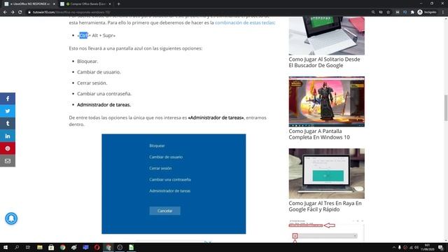 ⛔? LIBREOFFICE NO RESPONDE SOLUCIÓN FÁCIL y RÁPIDA смотреть онлайн