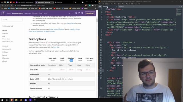 Bootstrap Grid - Step 70-71 - The Complete Web Developer in 2021: Zero to Mastery смотреть онлайн