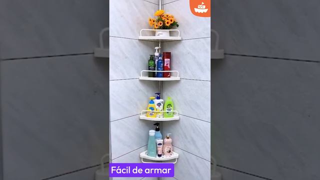 Esquinero multifuncional de acero inoxidable para baño смотреть онлайн