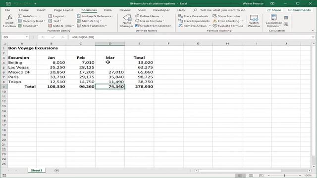 Formula Calculation Options In Excel смотреть онлайн