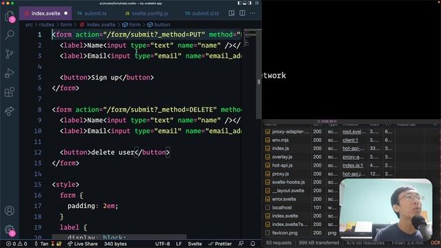 Receiving Form Submission In SvelteKit Endpoints