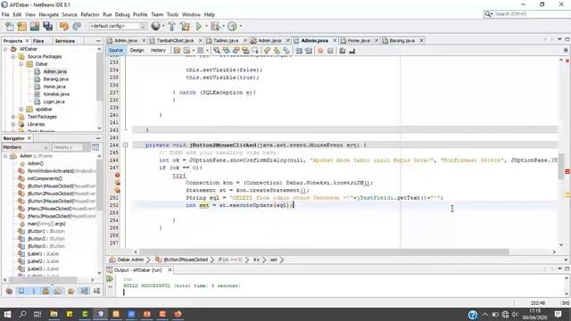JAVA - PERT 6 - CRUD смотреть онлайн