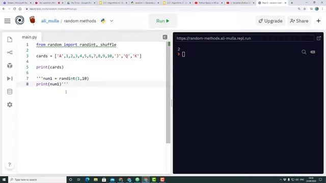 Basic use of the Python Random Library смотреть онлайн