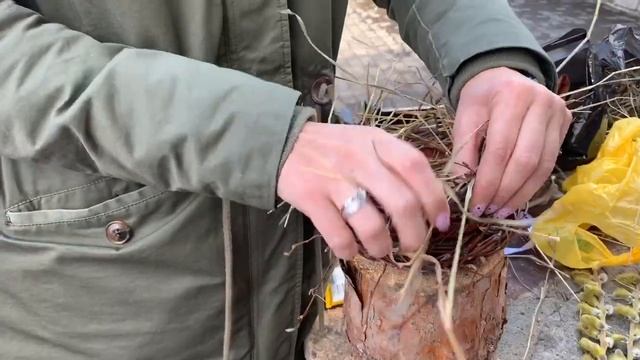 Пасхальный декор. Плетение гнезда. смотреть онлайн
