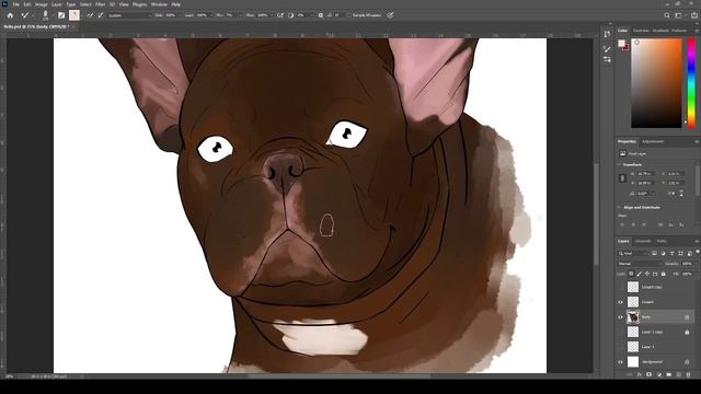 French Bulldog Speedpaint Timelapse смотреть онлайн