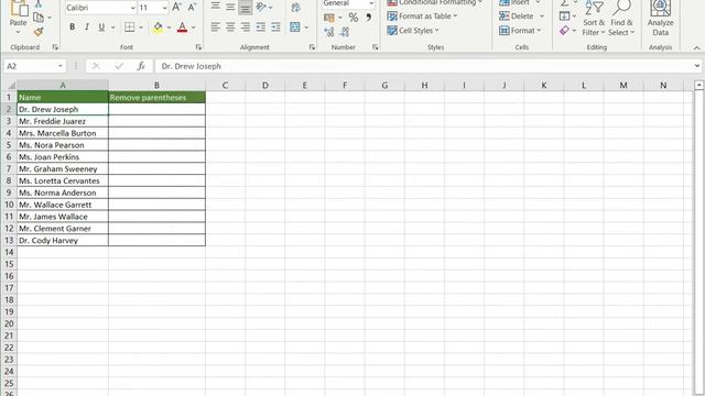 How to remove parentheses in Excel смотреть онлайн
