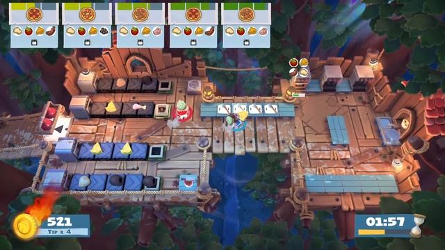 OVERCOOKED 2- CAMPFIRE COOK OFF 3-2 3 STARS - WARNING CONTAINS SWEARING! смотреть онлайн