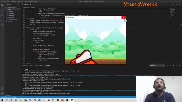 How to Make a Side Scroller Game with Python and Pygame смотреть онлайн
