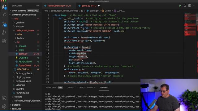 Refactoring A Tower Defense Game In Python // CODE ROAST смотреть онлайн