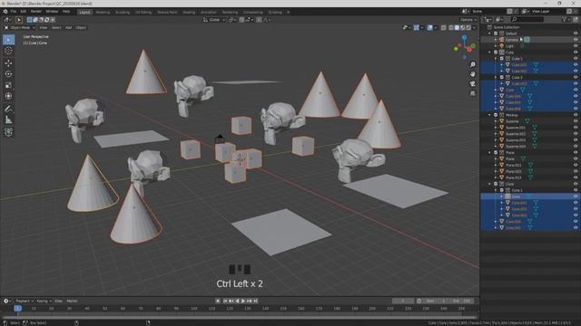 [Blender 2.8 Addon] Quick Multi Select Objects of Collections смотреть онлайн