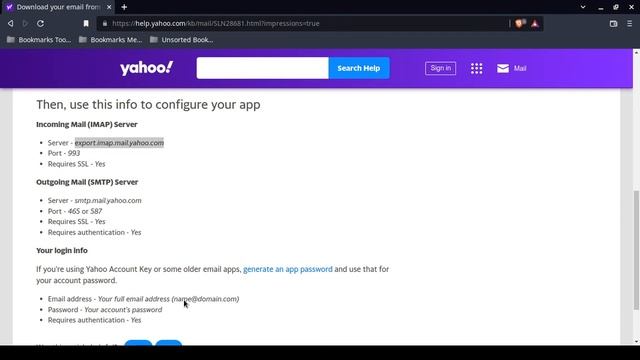 Download Your Yahoo Mail Using IMAP смотреть онлайн